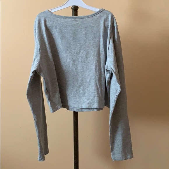 Bluenotes Grey Crop Top - Picture 2 of 5